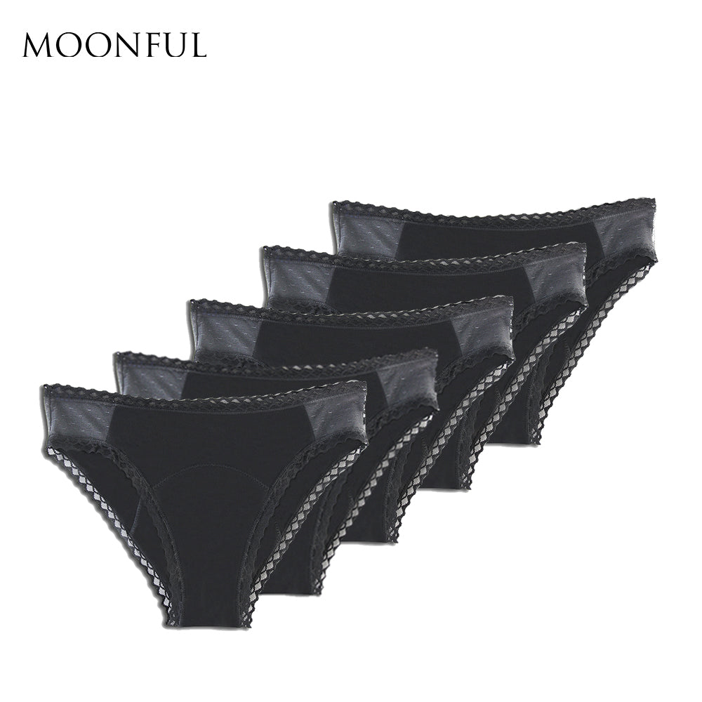 Moon Bikini Peripd underwear Pack of 5
